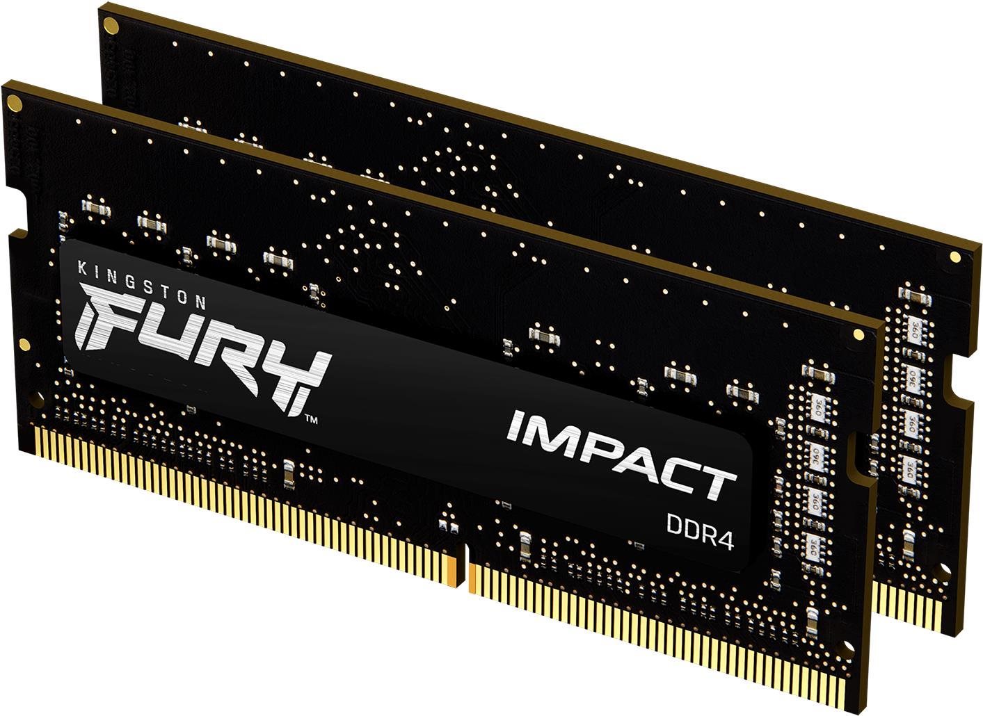 Kingston FURY SO-DIMM 32 GB KIT DDR4 2666 MHz CL15 Impact 1Gx8...