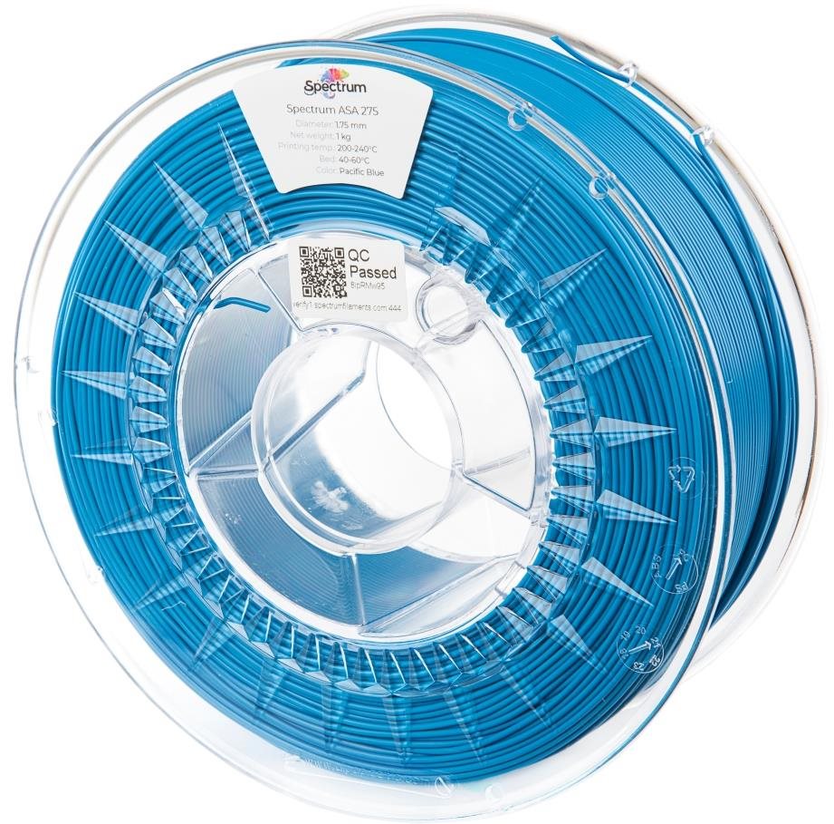 Spectrum 3D nyomtatószál, ASA 275, 1,75 mm, Pacific Blue, 1 kg...