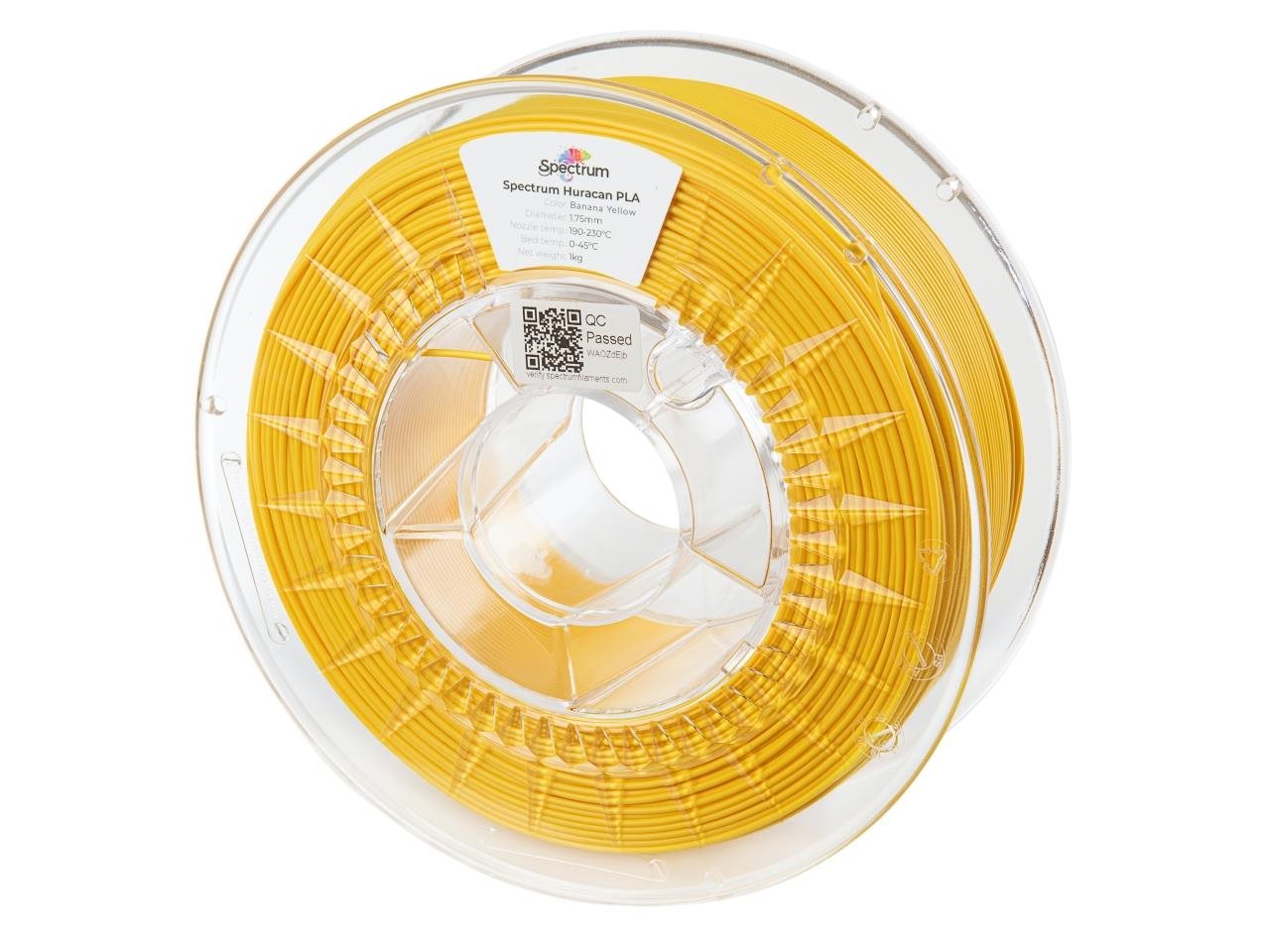 Filament Spectrum Huracan PLA 1.75 mm Banana Yyllow 1 kg Filament