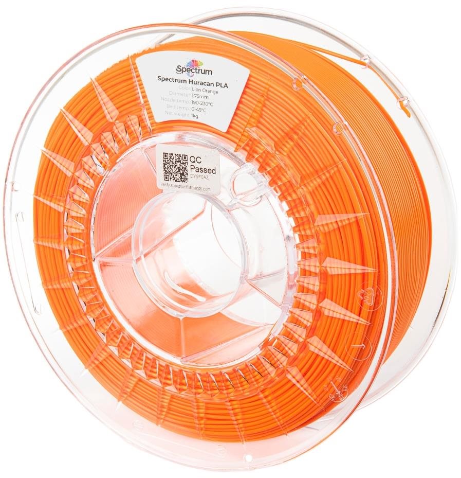 Filament Spectrum Huracan PLA 1.75 mm Lion Orange 1 kg Filament
