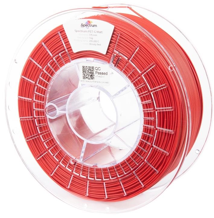 Filament Spectrum PET-G Matt 1.75mm Bloody Red 1kg Filament