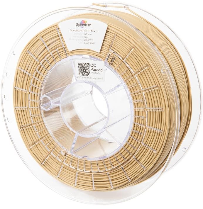Spectrum 3D nyomtatószál, PET-G Matt, 1,75 mm, Sand Khaki, 1 kg...