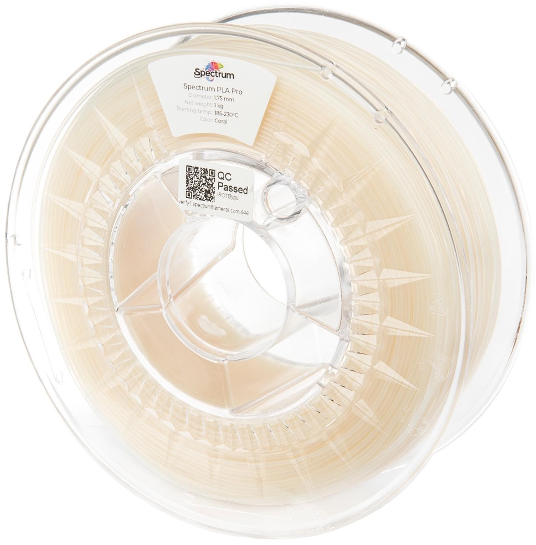 Filament Spectrum PLA Pro 1,75 mm Coral 1 Kg Filament