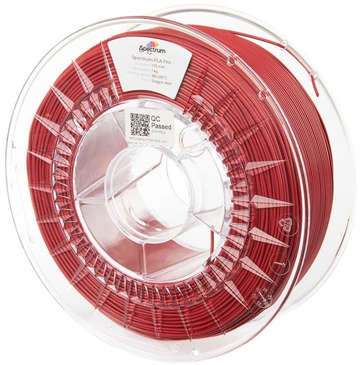 Filament Spectrum PLA Pro 1.75mm Dragon Red 1Kg Filament
