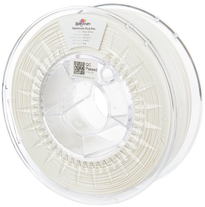 Filament Spectrum PLA Pro 1.75mm Polar White 1Kg Filament