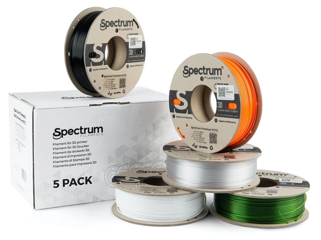 Spectrum Premium PCTG 1,75 mm, 5× 0,25 kg Filament