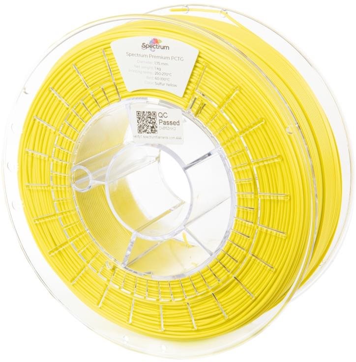 Spectrum Premium PCTG 1,75 mm, Sulfur Yellow, 1 kg Filament