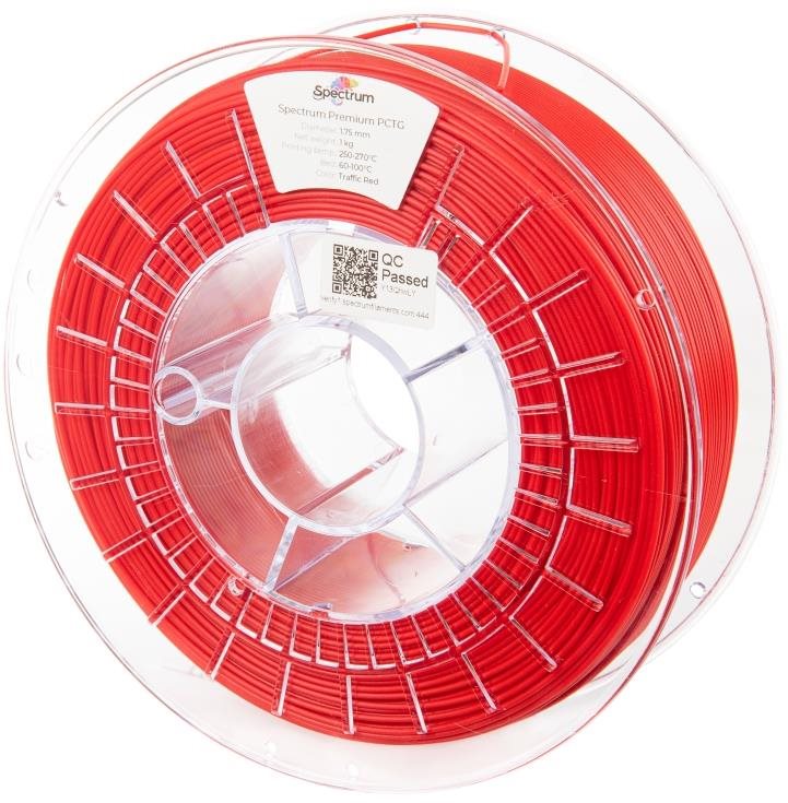 Spectrum Premium PCTG 1,75 mm, Traffic Red, 1 kg Filament