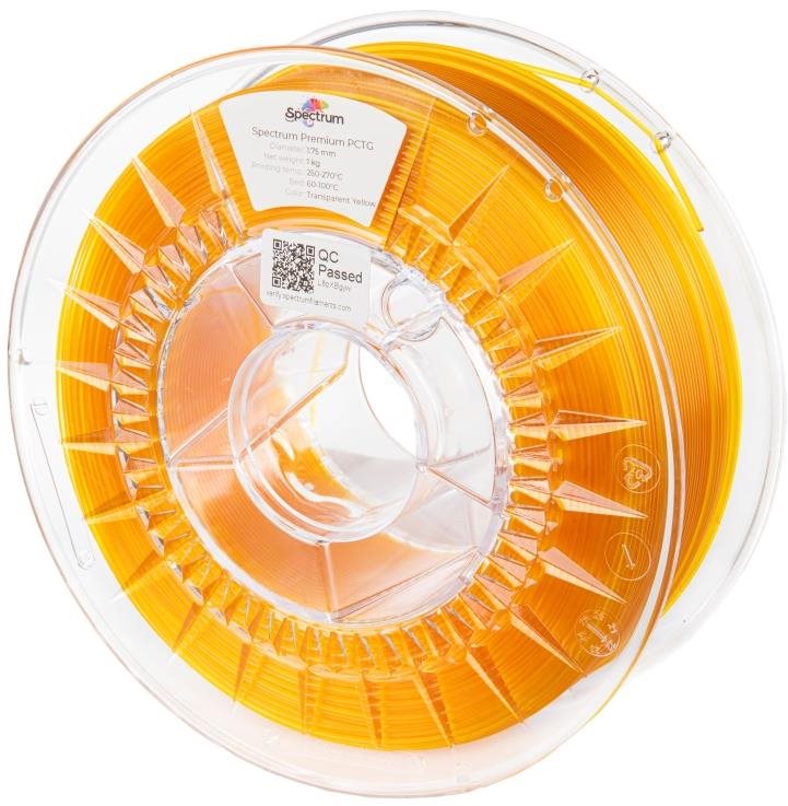 Spectrum Premium PCTG 1,75 mm, Transparent Yellow, 1 kg Filament