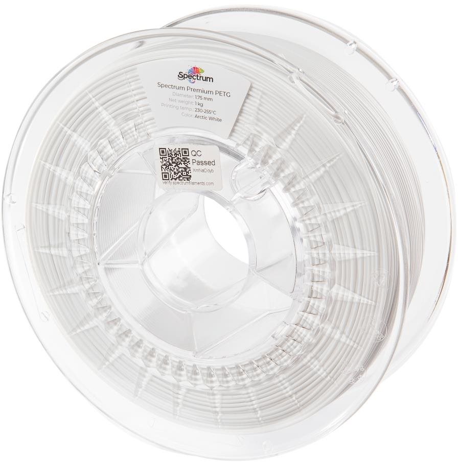 Spectrum 3D nyomtatószál, Premium PET-G, 1,75 mm, Arctic White, 1...