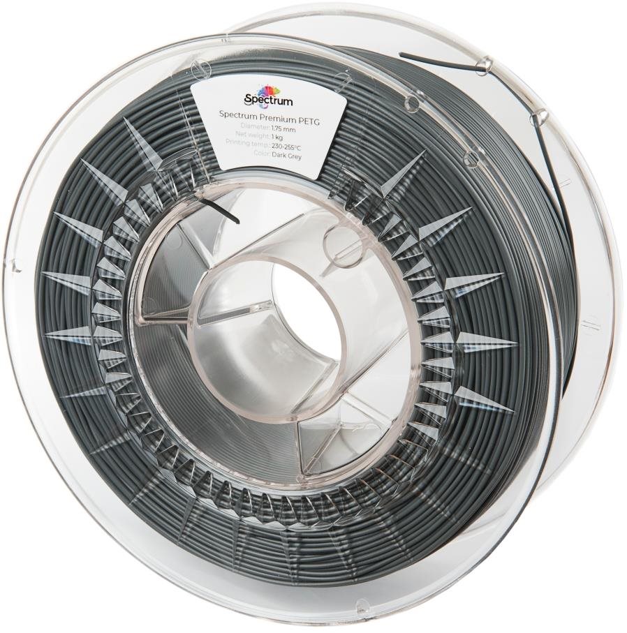 Filament Spectrum Premium PET-G 1,75 mm Dark Grey 1 Kg Filament