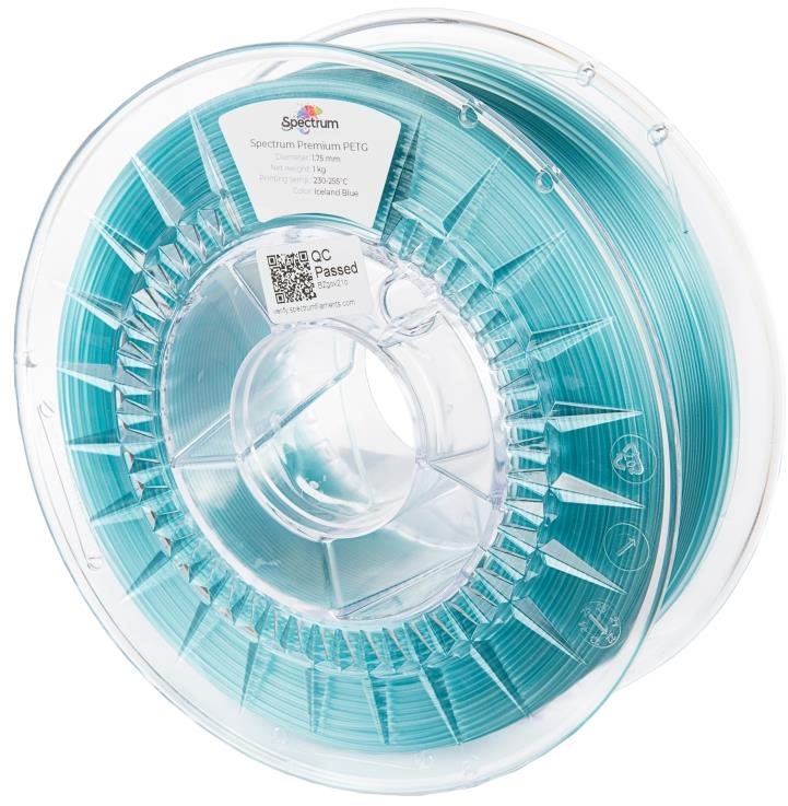 Filament Spectrum Premium PET-G 1.75mm Iceland Blue 1Kg Filament