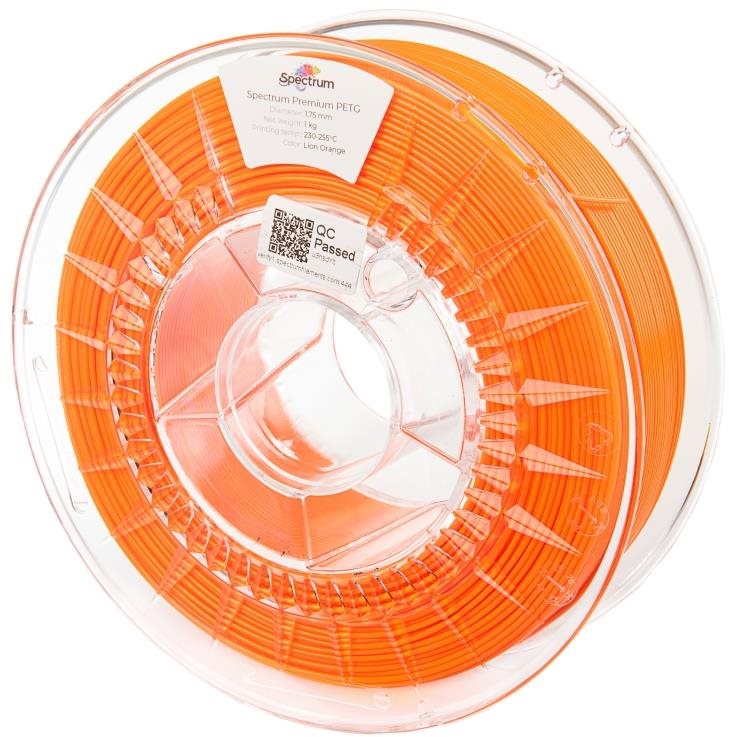 Filament Spectrum Premium PET-G 1,75 mm Lion Orange 1 Kg Filament