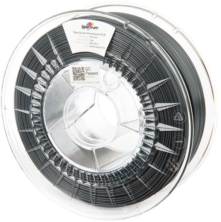 Filament Spectrum Premium PLA 1,75 mm Anthracite Grey 1 Kg Filament