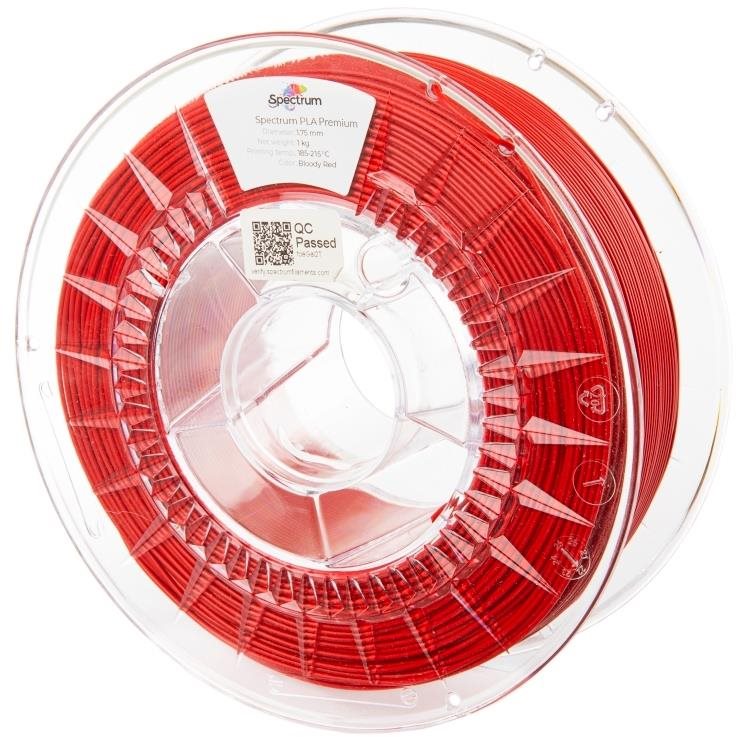 Filament Spectrum Premium PLA 1.75mm Bloody Red 1Kg Filament