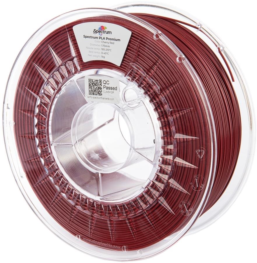 Spectrum Premium PLA 1,75 mm, Cherry Red, 1 kg Filament