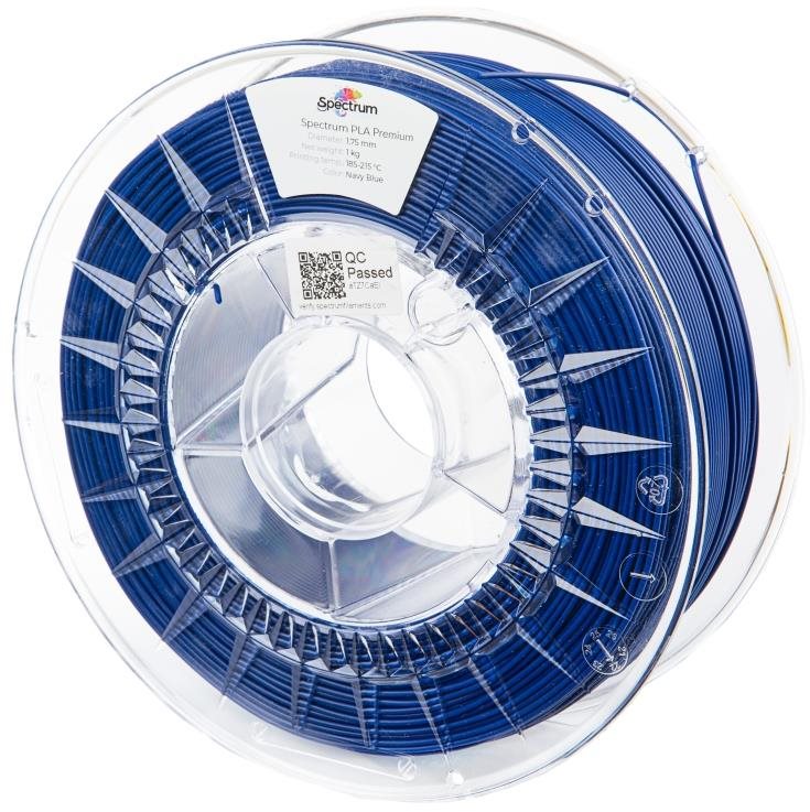 Spectrum 3D nyomtatószál, Premium PLA, 1,75 mm, Navy Blue, 1 kg...