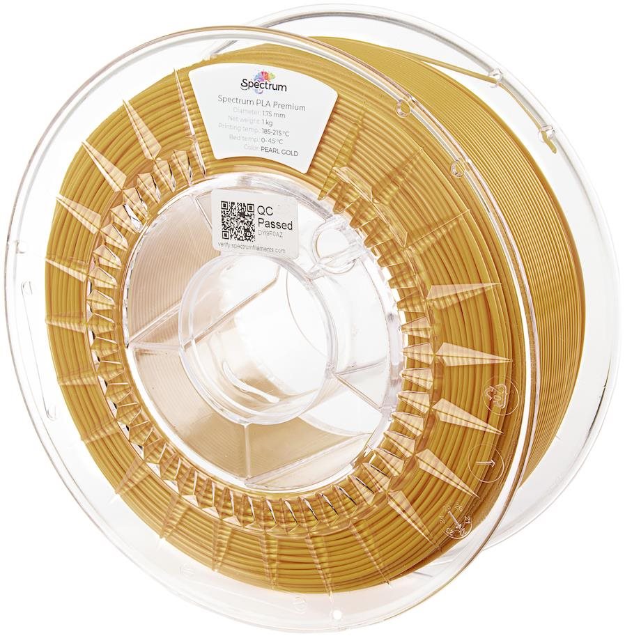 Spectrum 3D nyomtatószál, Premium PLA, 1,75 mm, Pearl Gold, 1 kg...