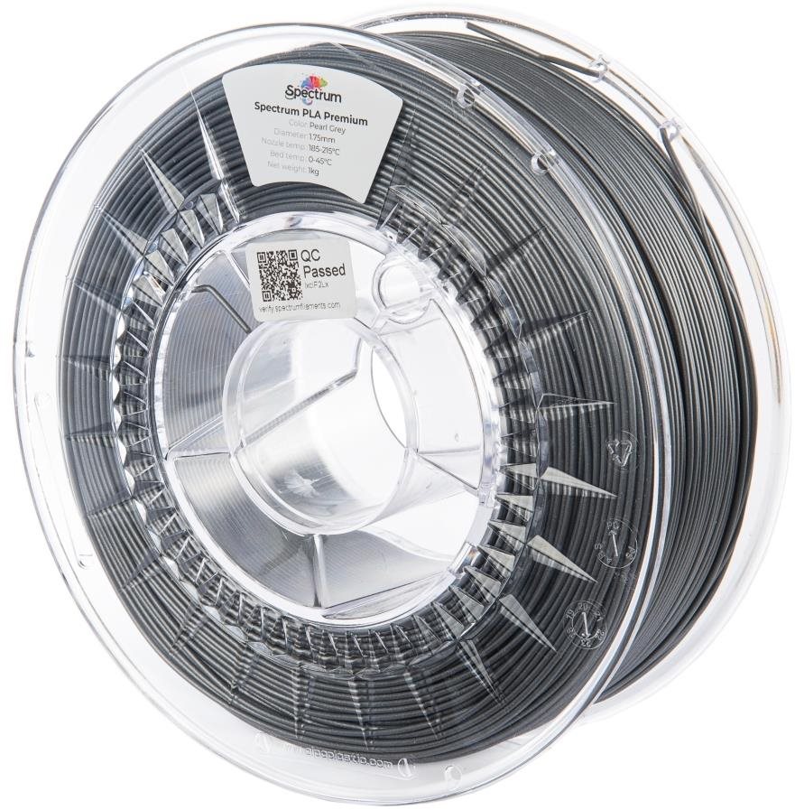 Spectrum Premium PLA 1,75 mm, Pearl Grey, 1 kg Filament