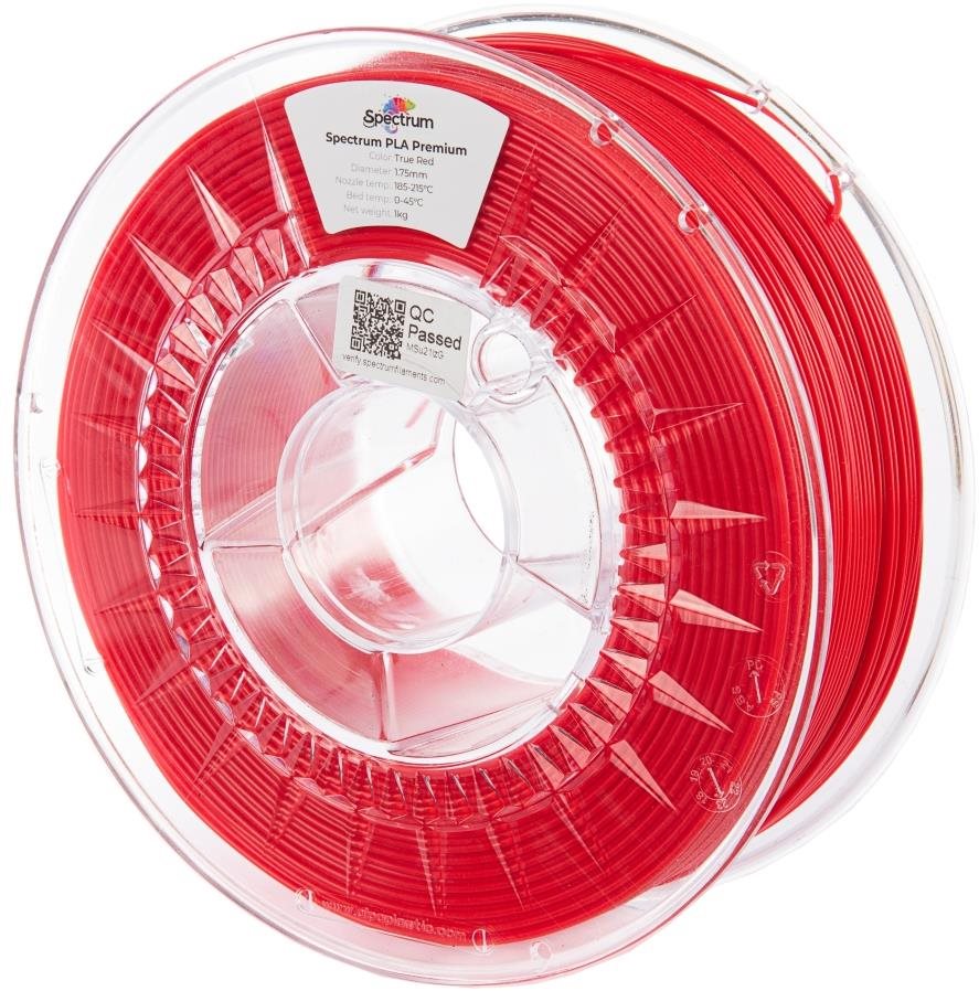 Filament Spectrum Premium PLA 1.75 mm True Red 1 kg Filament