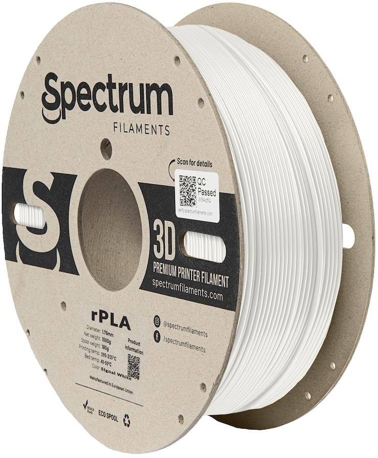 Spectrum 3D nyomtatószál, R-PLA, 1,75 mm, Signal White, 1 kg Filament