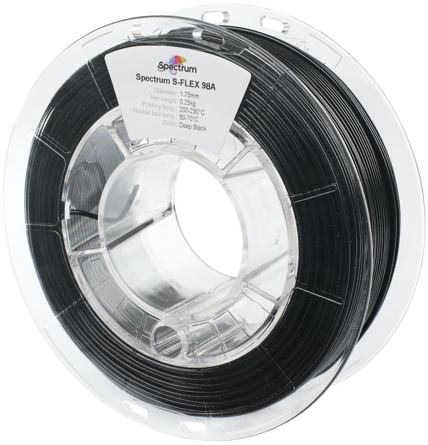 Filament Spectrum S-Flex 98A 1.75mm Deep Black 0.25kg Filament