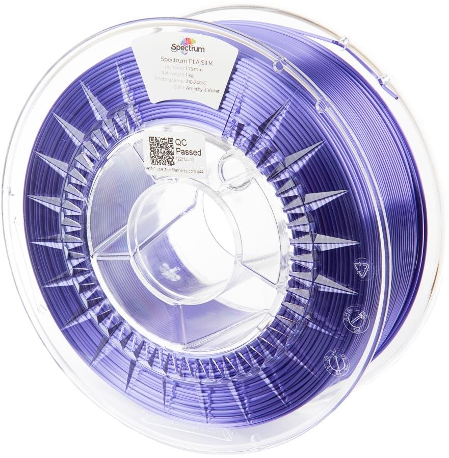 Filament Spectrum Silk PLA 1.75mm Amethyst Violet 1Kg Filament