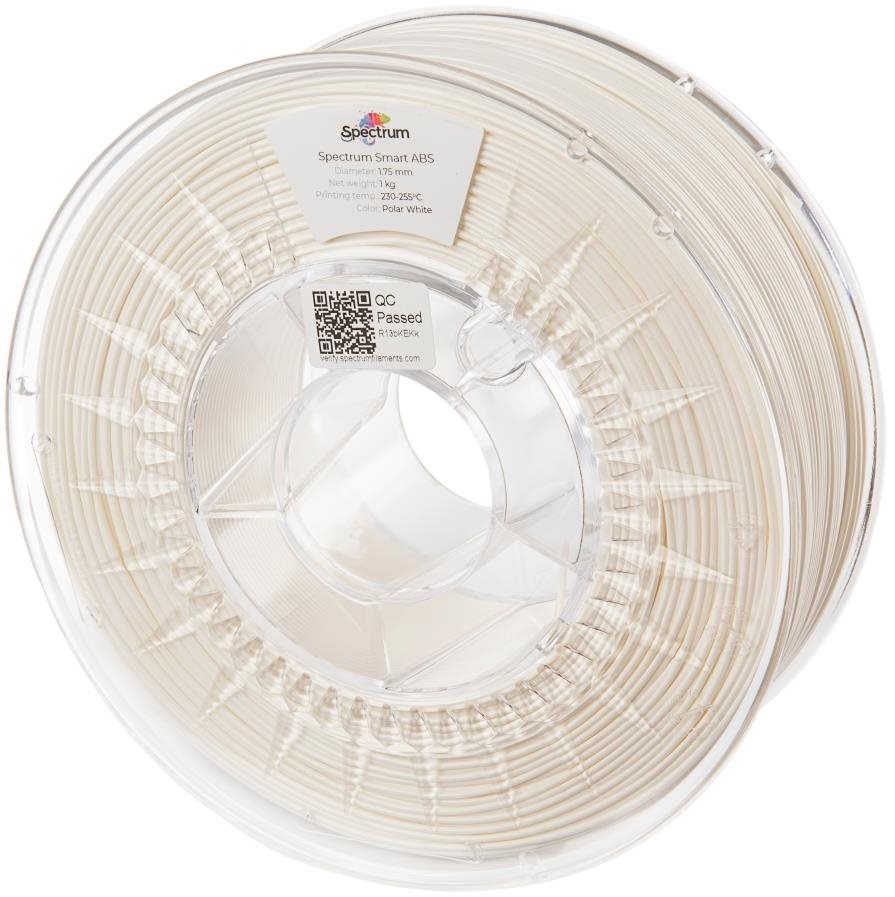 Filament Spectrum Smart ABS 1,75 mm Polar White 1 Kg Filament