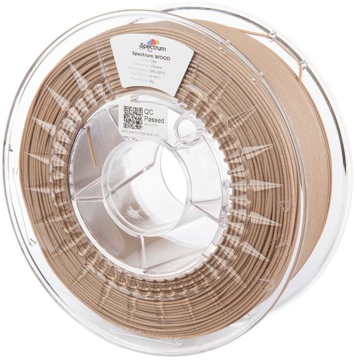 Filament Spectrum Wood 1.75mm Oak 1kg Filament