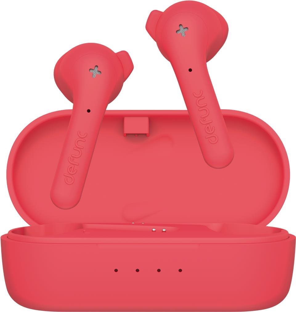 DeFunc TRUE Basic Red Wireless Headphones