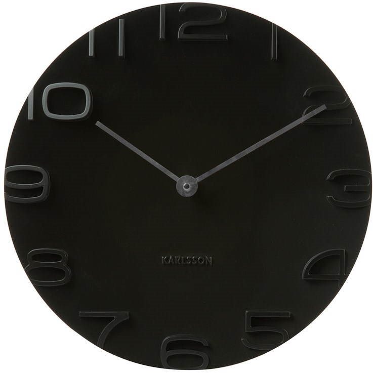 Karlsson 5311BK Nástenné hodiny