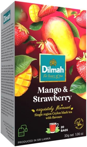 Dilmah Čaj černý Mango Jahoda 20x1,5g Čaj