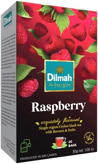 Dilmah Čaj černý Malina 20 × 1,5 g Čaj