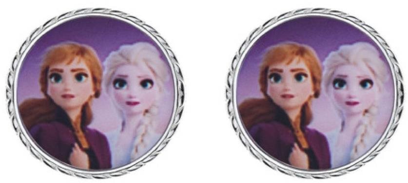 DISNEY Anna a Elsa stříbrné náušnice ES00023SL.CS Náušnice