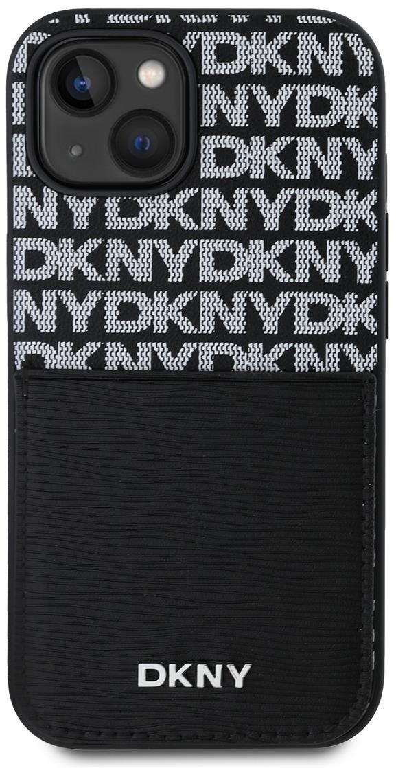 DKNY PU Leather Repeat Pattern Card Pocket Backcover für das iPhone...
