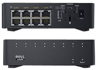 Dell Networking X1008 Smart Web Managed Switch 8x 1GbE ports AC or...