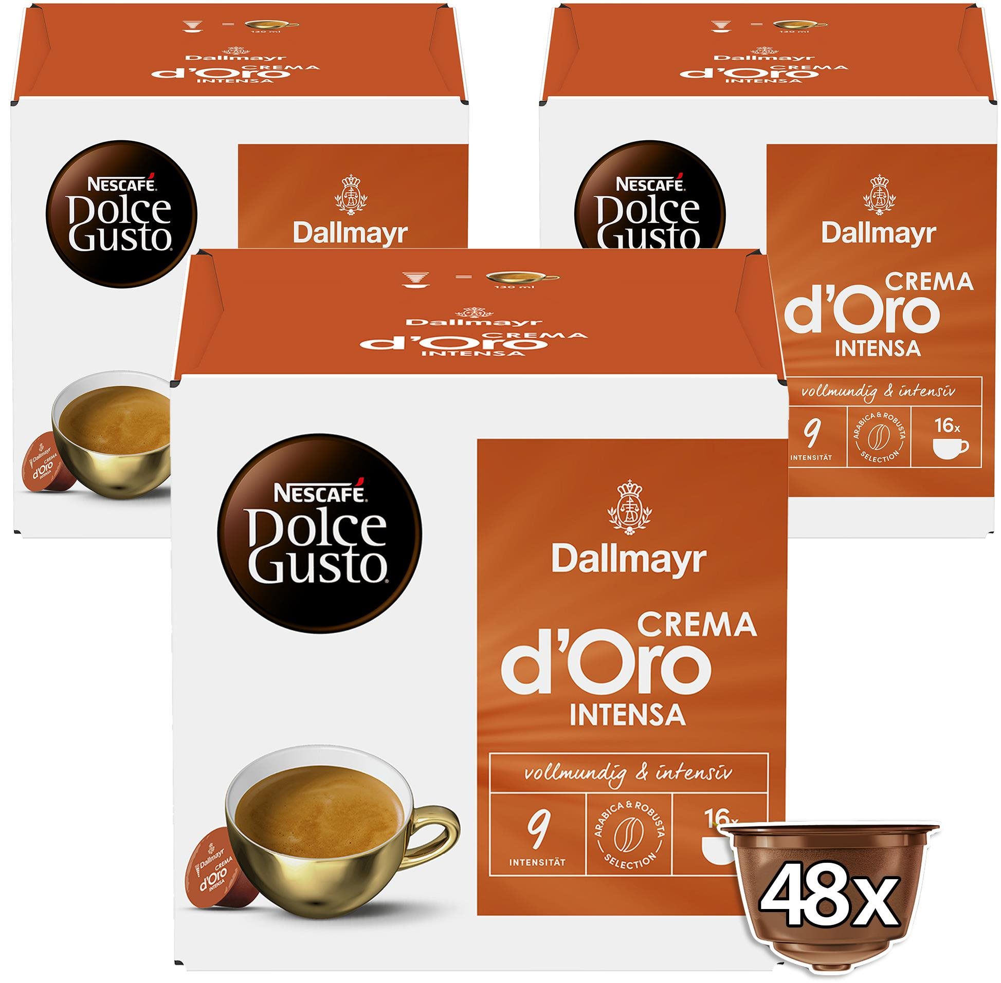 Dallmayr Crema d‘Oro INTENSA by NESCAFÉ Dolce Gusto karton 3 × 16...