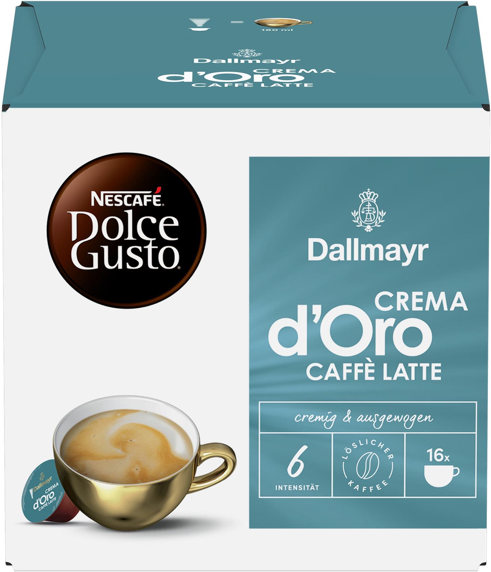 Dallmayr Crema d‘Oro CAFFE LATTE by NESCAFÉ Dolce Gusto Kávékapszula