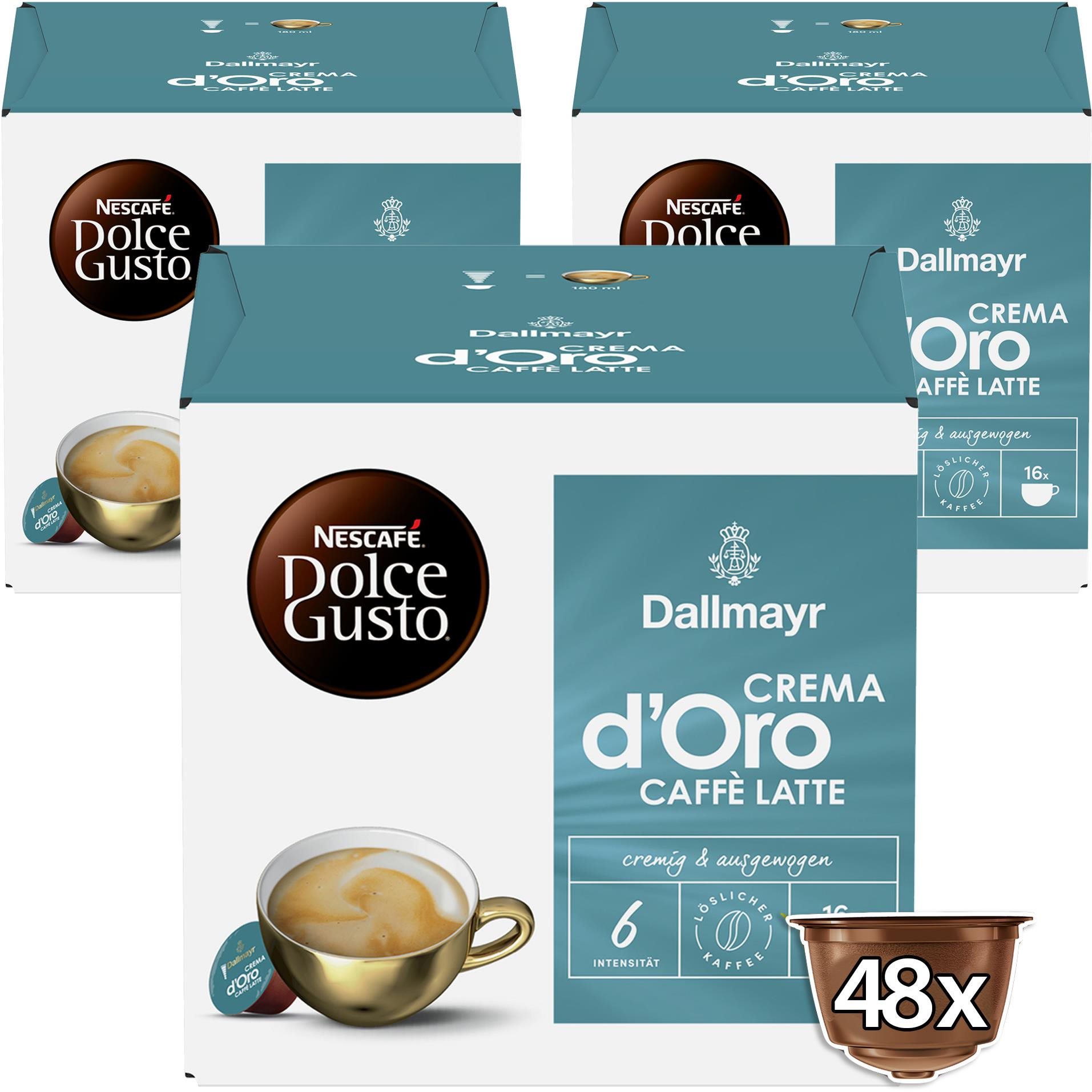 Dallmayr Crema d‘Oro CAFFE LATTE by NESCAFÉ Dolce Gusto karton 3 ×...