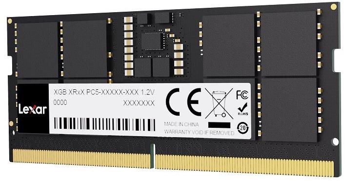 Lexar SO-DIMM 16GB DDR5 4800MHz CL40 RAM memória
