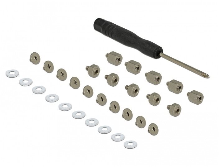 Kit de montage Delock 31 pieces pour SSD M.2 Kit de montage