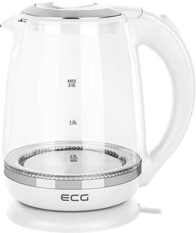 ECG RK 2020 White Glass Rýchlovarná kanvica