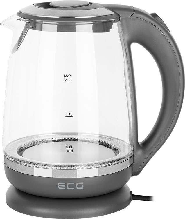 ECG RK 2020 Grey Glass Rýchlovarná kanvica