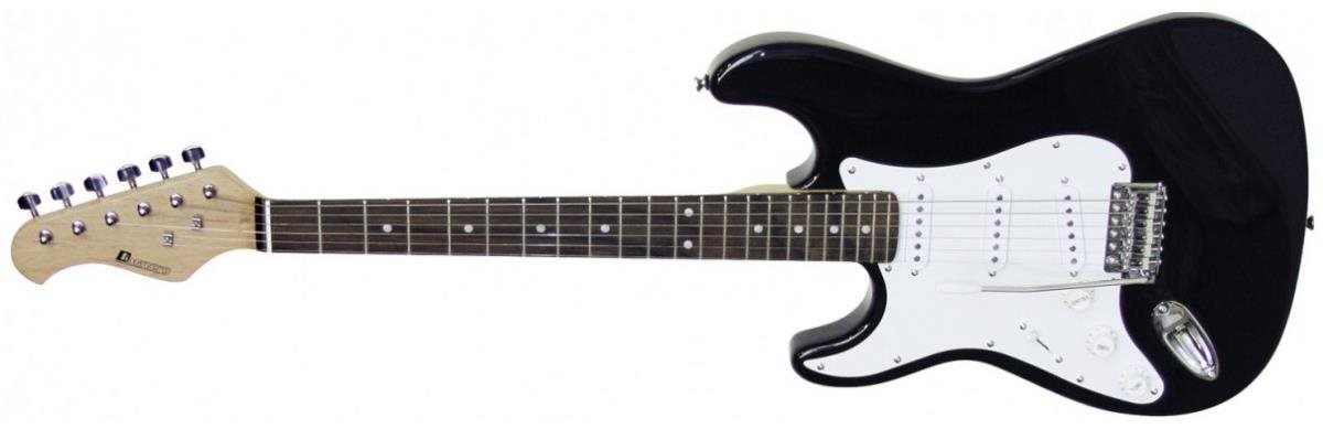 Dimavery ST-203 ľavoruká, čierna Elektrická gitara