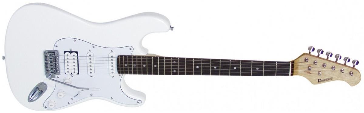 Dimavery ST-312, biela Elektrická gitara