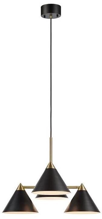 Markslöjd 108076 - KLINT csillár kábelen 4xE14/40W/230V, fekete...