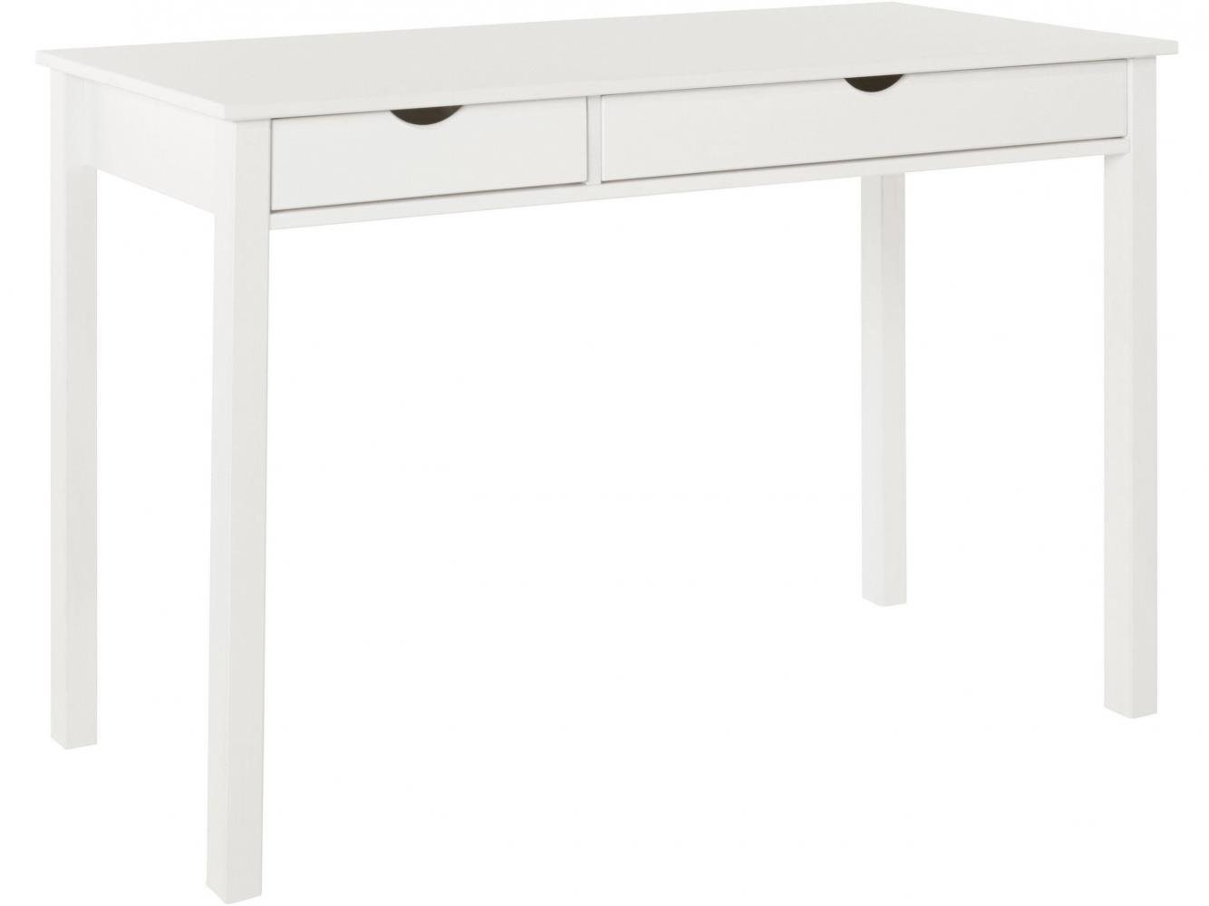 DANISH STYLE Galte 120 cm, biely Písací stôl