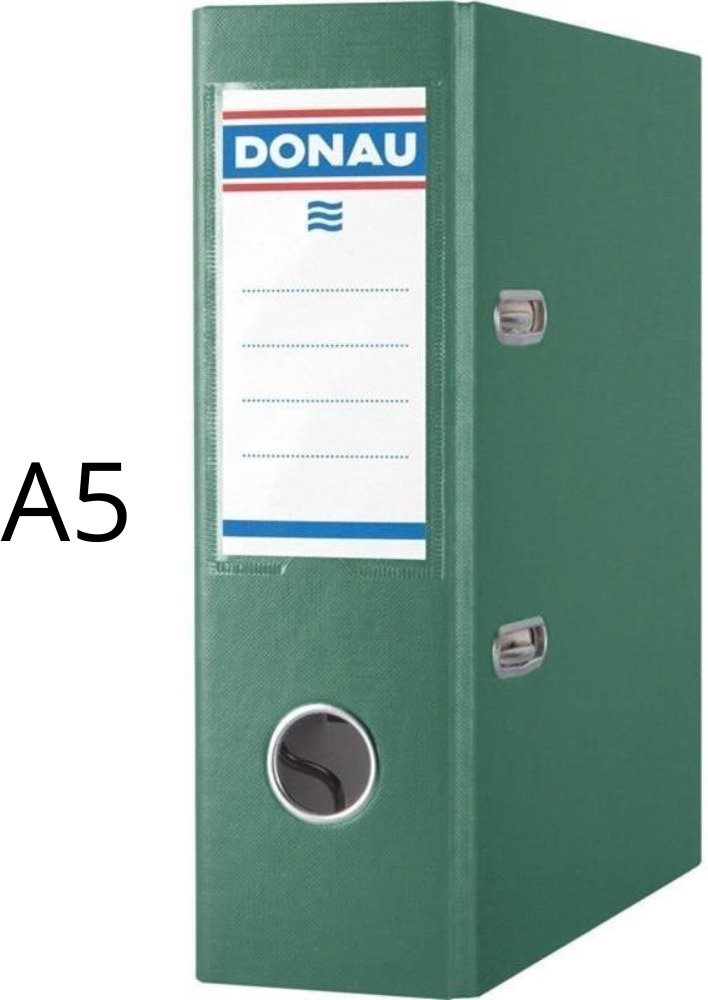DONAU A5 75 mm zöld Dosszié