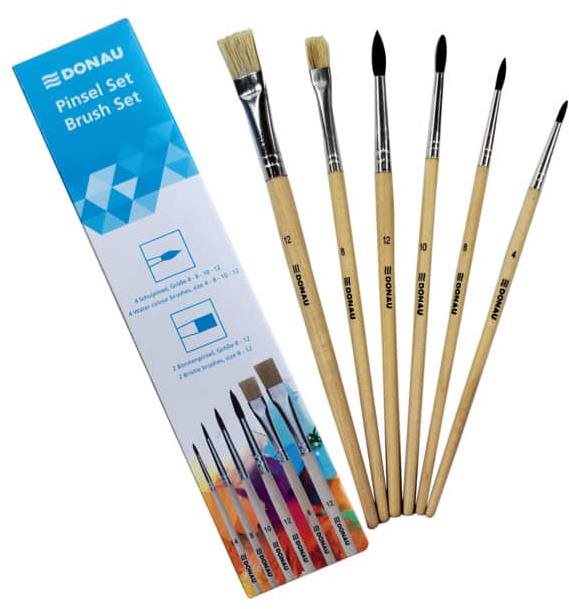 DONAU školský štetec, set 6 ks Štetec