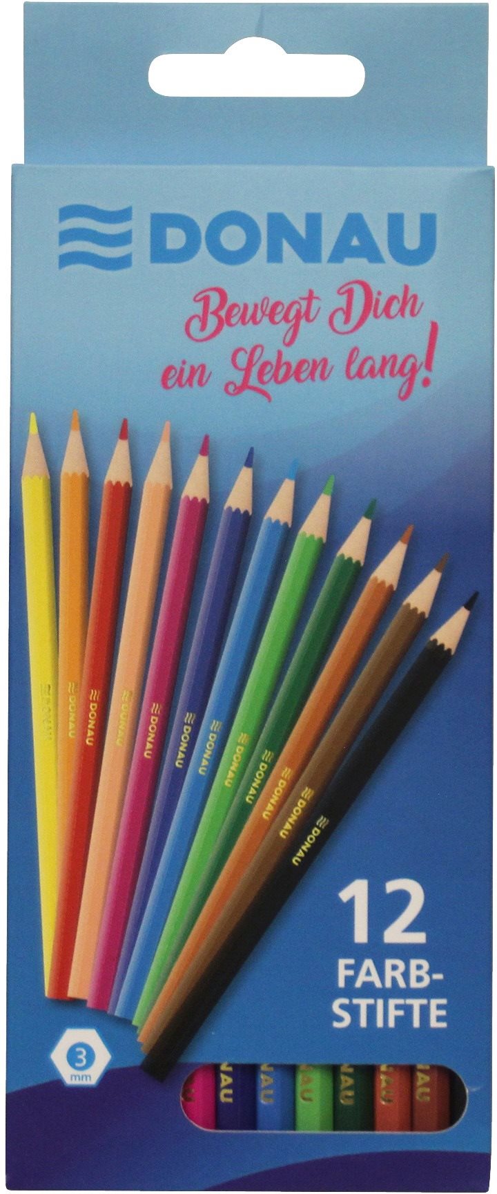 DONAU, nelámavé, 12 farieb Pastelky